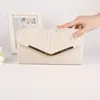 Bolso de Noche Nuevo de Satén Transfronterizo de Fábrica, Bolso de Mano de Lujo para Banquetes, Bolso de Sobre Plegado de Lujo para Socialités