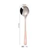 Colher de aço inoxidável 316 colher de aprofundar pauzinhos domésticos utensílios de mesa colher para comer de criança cabo longo colher espessada colher de sobremesa