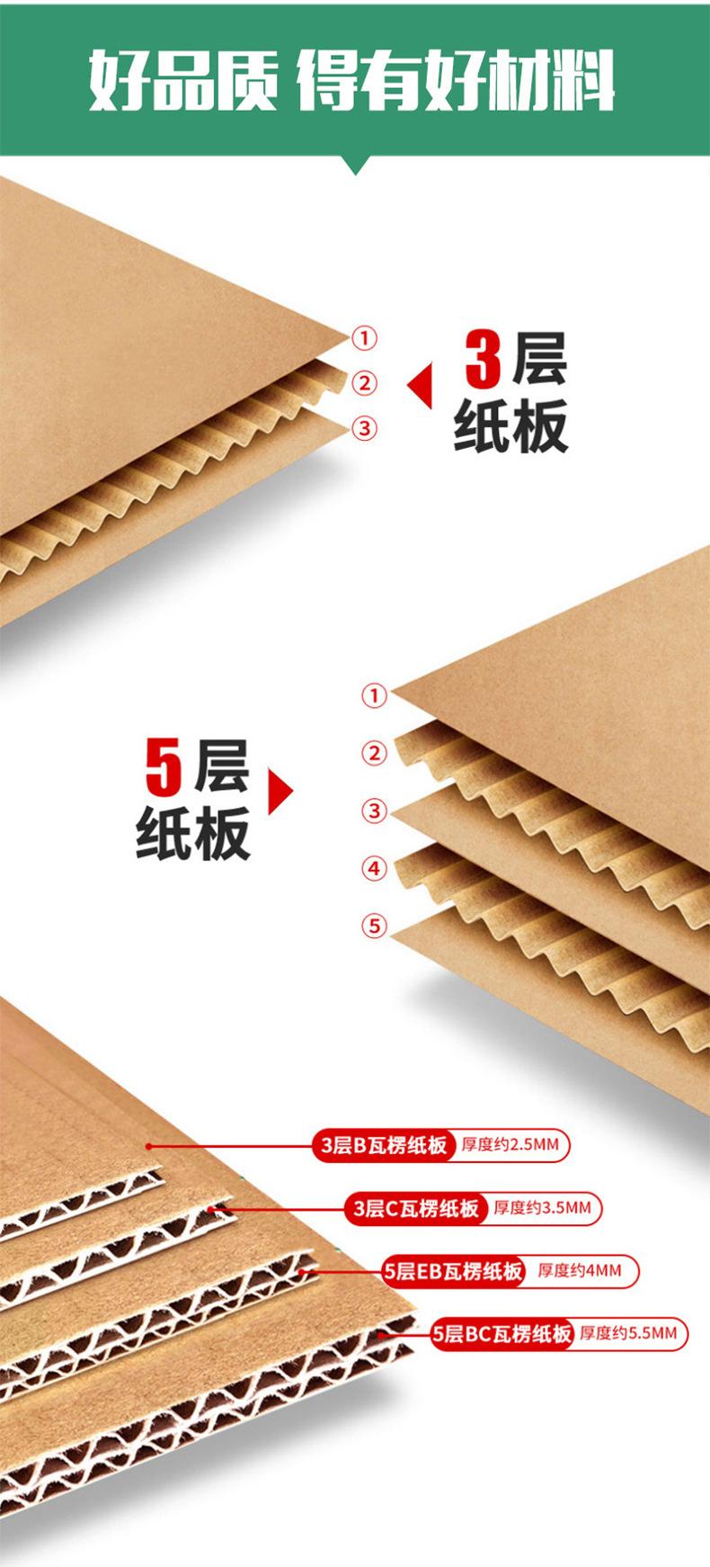 T1-T7飞机盒B1-B6电商快递打包飞机盒口红礼盒加硬瓦楞