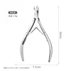 Tesoura para Cutícula D501 para Salões de Unhas, Alicate Removedor de Pele Morta da Borda da Unha, Espátula de Aço para Barbas, Empurrador de Cutícula, Pinça para Cutícula, Ferramentas de Manicure