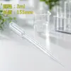 Fábrica em estoque descartável 3ml conta-gotas de plástico FDA alimentos Pasteur conta-gotas palha de plástico pacote inteiro atacado