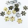 Acessórios de Joias DIY 16mm Porta Pequena Flor de Seis Pétalas Porta Flor de Seis Folhas Material de Joalheria Porta Contas
