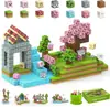 Transfronterizo Mi Mundo Magnético Bloques de Construcción Magnéticos Bloques Magnéticos Bosque Primigenio Flor de Cerezo Caballero de Lava Juguetes Educativos Stem
