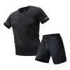 Camiseta de Manga Corta de Seda de Hielo para Hombre, Malla Deportiva Fina de Secado Rápido para Verano, Fitness, Top de Media Manga, Camiseta Elástica Casual para Verano