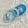 Goma para el pelo de cordón de teléfono de fresa y coco para niña, Elegante, Sin marca, No aprieta, Alta elasticidad, Duradera, para mujeres