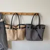 Estilo Coreano Color Puro Gran Capacidad 2025 Elegante Nueva Moda Otoño e Invierno Trendy Casual Ropa de Trabajo Bolso Bandolera Bolso Tote