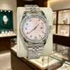 Novo Relógio Masculino de Quartzo Série Grande Mostrador com Diamantes e Pulseira de Aço 41mm para Comércio Exterior Transfronteiriço, Atacado do Fabricante