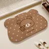 Alfombra de baño, alfombra de puerta de baño de cachemir, alfombra antideslizante para el lavabo, duradera y resistente a las manchas, anticaídas y diseñada específicamente para usar en la ducha