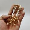 Piña de pino de simulación de plástico dorado piña de pino falsa de plástico accesorios para manualidades navideñas accesorios DIY 2-5 cm