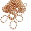 Estilo Ins Miçangas de Vidro Coloridas Misturadas Anel Criativo DIY com Miçangas Joias Estilo Celebridade da Internet Miçangas Cortadas Anel Pequeno Brilhante Misto