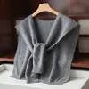 Chal de Lana Pura 100% Lana Cálido y Agradable para la Piel Estilo Elegante Versátil Estilo de Oficina de Gama Alta para Otoño e Invierno
