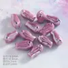 Pulsera Linda de Cuentas de Cerámica Galvanizada con Forma de Pez Agujero Recto Doble Cara Material para Manualidades Cuentas Sueltas de Pez Pequeño Accesorios para Cadena de Teléfono Móvil Cuentas de Porcelana