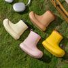 Botas de lluvia para niños Nanbowan, impermeables, para niñas, para las cuatro estaciones, antideslizantes, coreanas, para exteriores, de goma EVA, zapatos impermeables para padres e hijos.