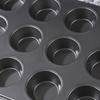 Atacado de fábrica antiaderente 12 cavidades forma de bolo redonda plana forminha de muffin assadeira doméstica forma de assar para forno