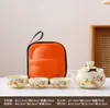 Juego de té Kung Fu color crema, acabado mate, un regalo lujoso pero discreto adecuado para clientes, superiores y maestros durante el Festival del Medio Otoño y el Día Nacional.