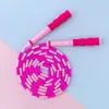 Corda de Pular Colorida em Material PVC, Pegada Confortável, Corda de Pular Durável para Exercitar Pulsos e Força nas Pernas