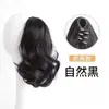 Grampo de Rolo Flor de Pera Rabo de Cavalo Curto Peruca Feminina Estilo Ocidental Pequena Curta Preguiçosa Novo Estilo Chinês Peruca de Cabelo Cacheado Fofo para Mulheres