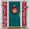 2026 Nuevo San Valentín Transfronterizo Decoración de Fiesta de Pareados Cortina de Puerta Colgante de Porche Pancarta Bandera Romántico Festival Qixi