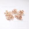 Flores Artificiales, Serie Marrón Cabezas de Flor de Hortensia Rosa, Flores Falsas, Materiales para Manualidades con Flores Artificiales, Flores Decorativas Realistas de Alta Gama
