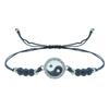 Pulseira popular transfronteiriça Yin Yang Tai Chi fofoca casal TEMU fornecimento em estoque amuleto pulseira de cristal