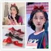Chen Xiaoyun con pinza para el pelo lindo moño top rojo pinza temperamento dulce orejas de conejo pinza coreana pinza