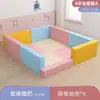 Parque infantil suave para niños, área de juegos suave interior para el hogar con piscina de pelotas y tobogán, equipo de diversión pequeño para la familia