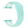 Correas de Reloj Personalizadas Adecuadas para Correas de Apple Watch, Correas de Silicona iWatch, Correas Bicolor Apple, Correas Estilo Nike con Doble Hebilla