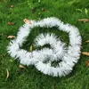 Día de Año Nuevo Navidad Decorativo Regalo Cinta de Borde Blanco Flor Lana Rubia Árbol de Navidad Colgantes 2 m Tira de Color
