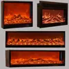 Insertar de chimenea personalizado, chimenea de estilo europeo, llama simulada electrónica, chimenea eléctrica de estilo americano, calentador empotrado decorativo para el hogar