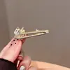 Pinza de Mariposa con Pedrería Dulce para Mujer, Nuevo Elegante Clip para Flequillo Lateral, Pinza de Pelo Exquisita, Clip de Pato para Mechones Sueltos de la Frente