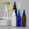 Spot Botella de Boca Puntiaguda 50ml Botella de Plástico 60ml Botella de Pegamento Botella de Plástico Transparente PET Botella para Pintura con Arena