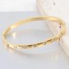Pulsera de Acero de Titanio 18K con Incrustaciones de Diamantes de Moda Diseño Nicho Lujo Ligero Pulsera para Mujer de Alta Gama Combinable Joyería Fina para Mujer