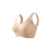Sujetador de Espalda Ancha Invisible sin Costuras con Sensación de Segunda Piel para Mujer, Cómodo Sujetador Inalámbrico con Soporte Suave para Levantar y Recoger