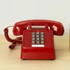 Telefone retrô moderno criativo estilo Hong Kong cena de filmagem linha fixa antiquado imitação uso telefone de linha fixa bege vermelho