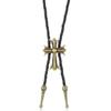 Nuevo collar de polo de PU estilo punk retro moderno transfronterizo, collar de cuero largo sencillo personalizado para hombre