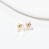 Aretes Coreanos de Pájaro Hueco Nuevos Aretes de Diseño Nicho Personalizado para Mujer Aretes de Acero Inoxidable Estilo Retro en Stock
