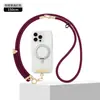 Lanyard para Teléfono Móvil de Venta Caliente Europeo y Americano, Nueva Cuerda Trenzada Ajustable Tres en Uno Cruzada, Lanyard Multifuncional para Muñeca y Cuello