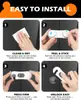 Cerradura para refrigerador, versión mejorada para protección infantil - adecuada para puertas de refrigerador, congelador, horno, gabinetes y cajones. Hecho de material ABS duradero, con respaldo adhesivo. No se requieren herramientas ni taladros. Blanco.