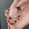 Pulsera Pequeña de Perlas Flor de Durazno 2023 Nuevo Tendencia Diseño de Nicho Flor de Cerezo Pulsera de Gama Alta