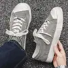 Zapatillas de mezclilla lavada estilo retro americano, zapatos de hombre de nicho desgastados, zapatillas casuales de lona transpirables estilo callejero