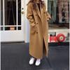 Abrigo de Lana Chaqueta Estilo Coreano para Mujer Estilo Hepburn Alto Gama Petite Nuevo Otoño e Invierno 2025 Abrigo de Lana Negro Francés