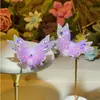 Grampo de Cabelo Borboleta com Strass, Presilha Móvel, Lindo Acessório de Cabelo Infantil de Luxo, Decoração de Pérolas