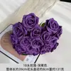 Ramo Artificial con 18 Rosas para Arreglos Florales de Boda, Decoración Floral de Mano, Flores Artificiales para Exportación