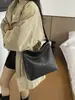 Bolso cubo tejido de gran capacidad transfronterizo, bolso de hombro casual moderno y de alta calidad, bolso cruzado moderno y versátil para el trabajo