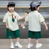 Conjunto de Camisa Polo para Niños Atuendo de Verano 2026 Nuevo Elegante Conjunto de Dos Piezas para Niños Frescos, Ropa Delgada de Verano para Niños