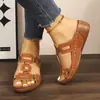 Sudeste Asiático Comércio Exterior Novo Estilo Sola Grossa Fivela Vazada Chinelos de Uma Tira Femininos Tamanho Plus Leve Salto Anabela Sandálias de Praia eBay
