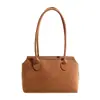 Bolsa Tote Minimalista Transfronteiriça para Mulheres 2025 Inverno Novo Estilo Alta Qualidade Nicho Retrô Ombro Axila