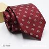 Corbata Jacquard Tintada en Hilo para Hombre 8cm Accesorios para Traje de Negocios Corbata con Logo a Rayas Stock Listo Venta al por Mayor