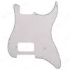 Un agujero de montaje de bobina doble panel frontal de protección de guitarra eléctrica placa de cubierta frontal un agujero para potenciómetro