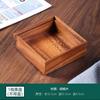 Bandeja Portátil de Madera de Nogal con Cuatro Compartimentos para Uso Doméstico, Bandeja Dividida para Snacks de Madera Maciza, Caja de Dulces de Madera, Caja de Frutos Secos